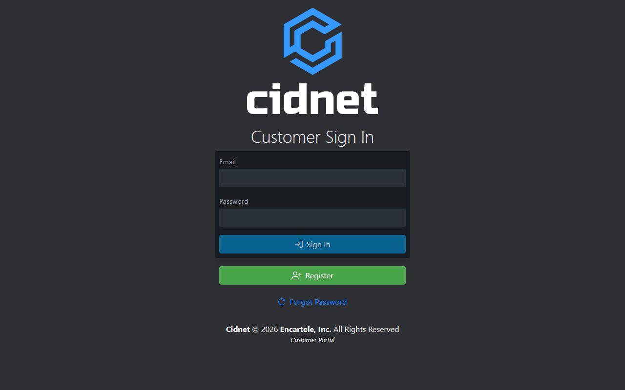 CIDNET portal for Eureka County Detention Facility inmate visitation and phone access